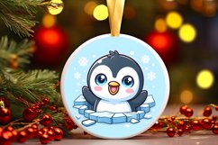 Round Christmas Ornament Sublimation|Clipart Product Image 1