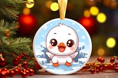 Round Christmas Ornament Sublimation|Clipart Product Image 1