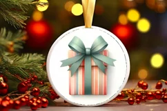Colorful Pastell Watercollor Christmass Gift PNG Product Image 1