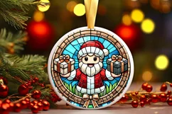 Round Christmas Ornament Sublimation|Clipart Product Image 2