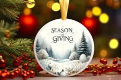 Winter Scene Large Text Season of Giving Product Image 3