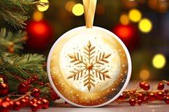 Round Christmas Ornament Sublimation|Clipart Product Image 1