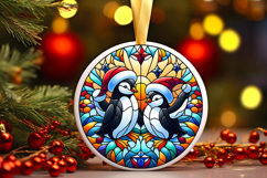 Round Christmass Ornament PNG Product Image 1