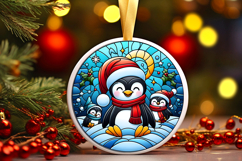 Round Christmass Ornament PNG Product Image 1