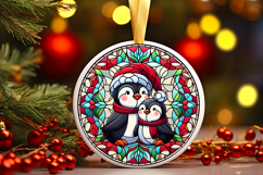 Round Christmass Ornament PNG Product Image 1