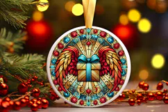 Round Christmass Ornament PNG Product Image 1