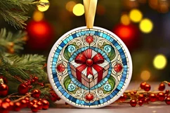 Round Christmas Ornament Sublimation|Clipart Product Image 2