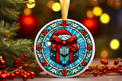 Round Christmass Ornament PNG Product Image 1
