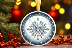 Round Christmass Ornament PNG Product Image 1