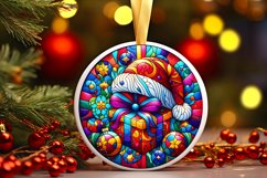 Round Christmas Ornament Sublimation|Clipart Product Image 1