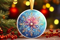 Round Christmas Ornament Sublimation|Clipart Product Image 1