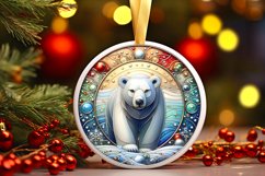 Round Christmas Ornament Sublimation|Clipart Product Image 1