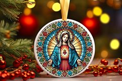 Round Christmas Ornament Sublimation|Clipart Product Image 1