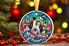 Round Christmas Ornament Sublimation|Clipart Product Image 1