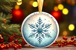 Round Christmas Ornament Sublimation|Clipart Product Image 1