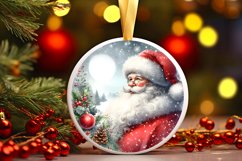 Santa Christmas Ornament Sublimation PNG Product Image 3