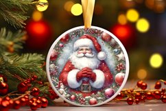 Santa Christmas Ornament Sublimation PNG Product Image 3