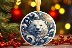Round Christmas Ornament Sublimation|Clipart Product Image 1