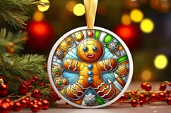 Round Christmas Ornament Sublimation|Clipart Product Image 1