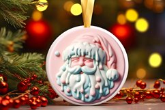 Santa Christmas Ornament Sublimation PNG Product Image 3