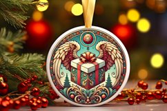 Round Christmas Ornament Sublimation|Clipart Product Image 1