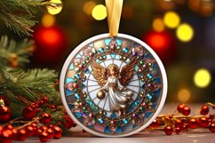 Round Christmas Ornament Sublimation|Clipart Product Image 1