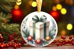 Gift Christmas Ornament Sublimation PNG Product Image 3