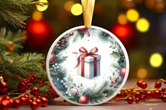 Gift Christmas Ornament Sublimation PNG Product Image 3