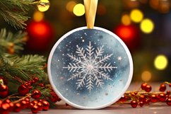 Round Christmas Ornament Sublimation|Clipart Product Image 3