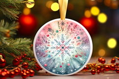 Round Christmass Ornament PNG Product Image 1