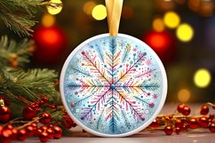 Round Christmas Ornament Sublimation|Clipart Product Image 1
