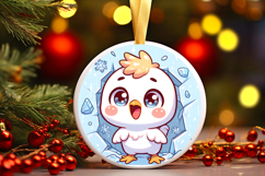 Round Christmass Ornament PNG Product Image 1