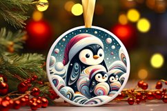 Round Christmas Ornament Sublimation|Clipart Product Image 1