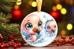 Round Christmass Ornament PNG Product Image 1
