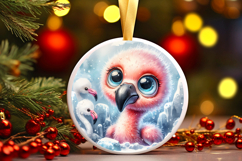 Round Christmass Ornament PNG Product Image 1