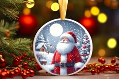 Santa Christmas Ornament Sublimation PNG Product Image 2