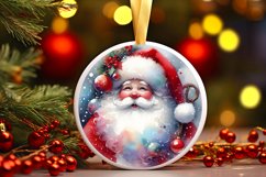 Santa Christmas Ornament Sublimation PNG Product Image 3