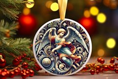 Round Christmas Ornament Sublimation|Clipart Product Image 1