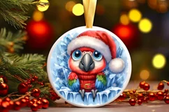 Round Christmas Ornament Sublimation|Clipart Product Image 1