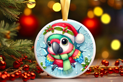 Round Christmass Ornament PNG Product Image 1