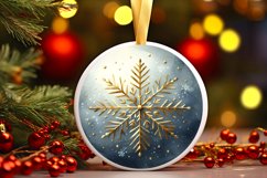 Round Christmas Ornament Sublimation|Clipart Product Image 1