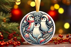 Round Christmas Ornament Sublimation|Clipart Product Image 1