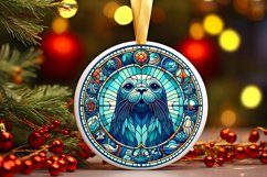 Round Christmas Ornament Sublimation|Clipart Product Image 1