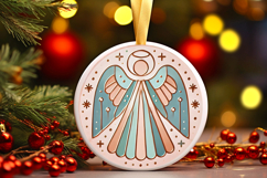 Round Christmass Ornament PNG Product Image 1