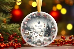 Pastel Winter Scene with Season of Love Product Image 1