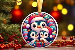 Round Christmas Ornament Sublimation|Clipart Product Image 1