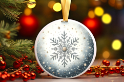 Round Christmass Ornament PNG Product Image 1