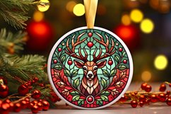 Round Christmas Ornament Sublimation|Clipart Product Image 1