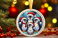 Round Christmass Ornament PNG Product Image 1