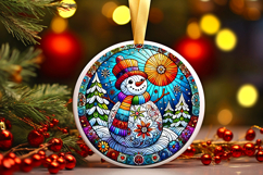 Round Christmass Ornament PNG Product Image 1